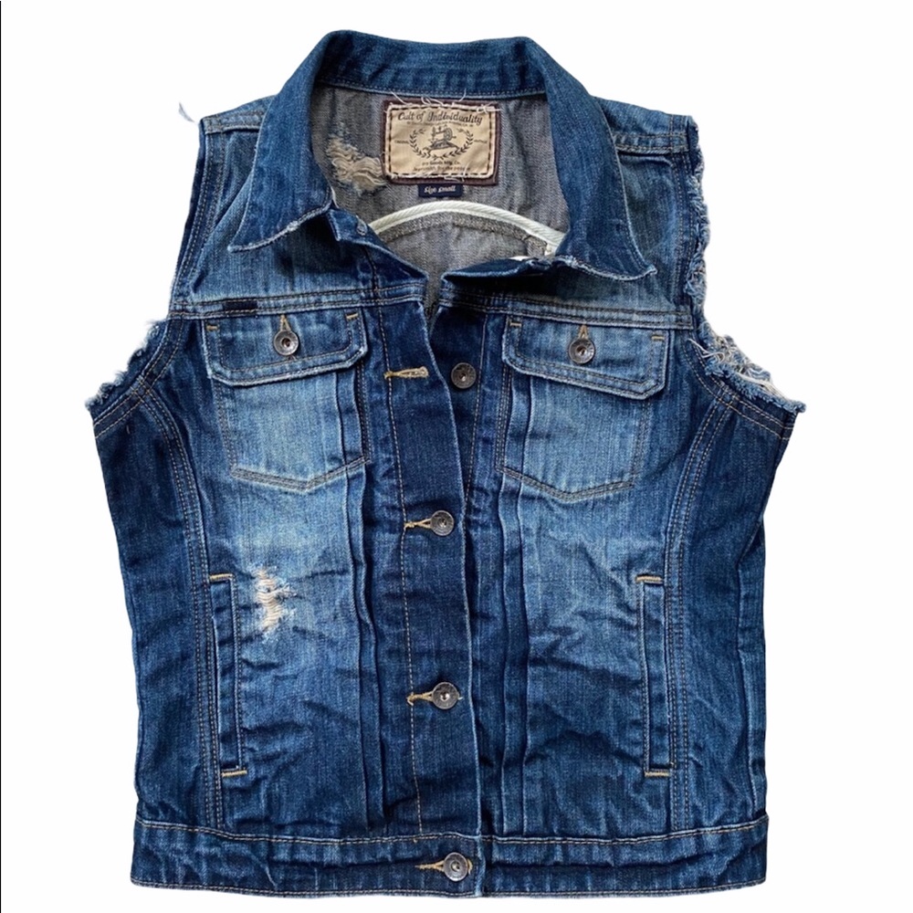 Cult Of Individuality Distressed Denim Jacket